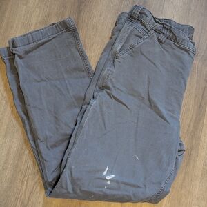 Carhartt Work Pants, Gray, 38 x 34, Semi Distressed
